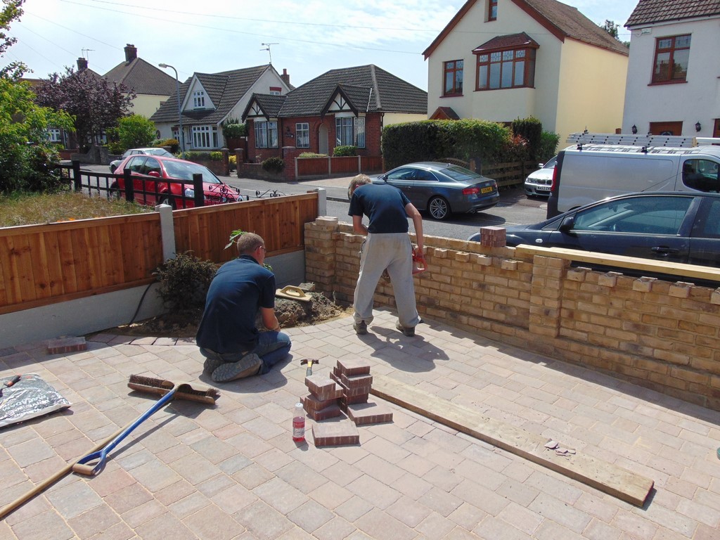 driveway wall project 257